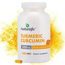 Gurkmeja Curcumin med Piperine Capsules - 500mg per kapsel,120 greve - Tillägg med Black Pepper för förbättrad Absorption Non-GMO, Gluten-Free