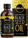 MAJU Black Seed Oil - 3 gånger Thymoquinone, Cold-Pressed, 100% turkisk Black Cumin Seed Oil, Liquid Pure Blackseed Oil, Glass Bottle, 8 oz