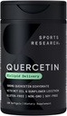 Sports Research Quercetin med Coconut MCT Oil & Sunflower Lecithin för bättre absorption - stöder antioxidantaktivitet och immunhälsa - Gluten Free & Non-GMO Verified - 120 Liquid Softgels