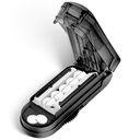 DUBSTAR Pill Cutter Splitter for Small and Tiny Pills, Multiple Pill Cutters for Small or Large Pills, Justerbar Pill Splitter med Centering Device och Blade Guard for Multi Tablets (Black)