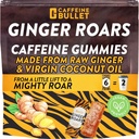 Ginger Roars - Koffein Ginger Chews - 12 koffein Candies Varje 33mg koffein med en läckra naturlig Honung Ginger smak och eld ledtråd. Plant Based Energy Shots, en Vegan Healthy Snack för vuxna.