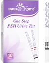 Easy@Home FSH Test Kit: 10 FSH Test Strips för kvinnor - Spåra Hormonnivåer och stöd fertilitetsplanering hemma