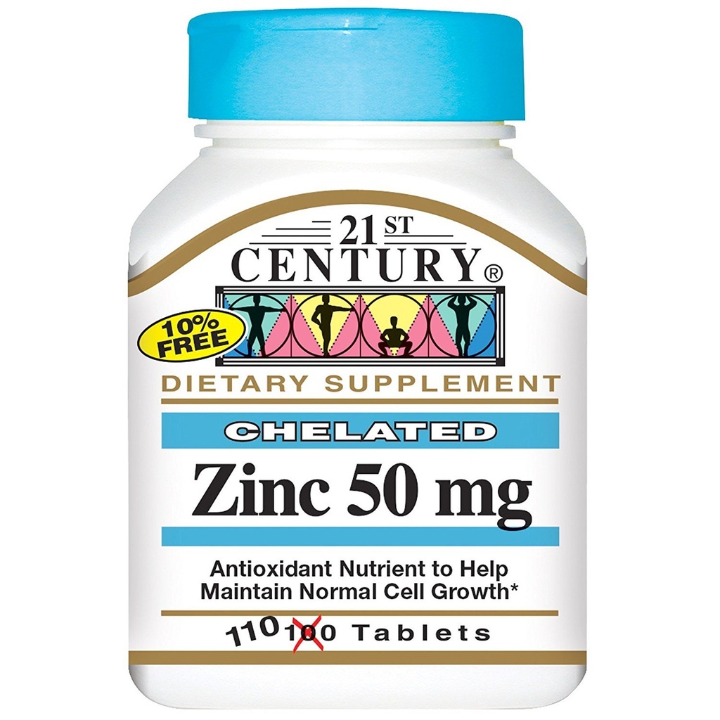 21st Century Chelated Zink 50 Milligram 50 Milligram 110 flikar