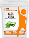 BulkSupplements.com Aloe Vera Extract Powder - Aloe Vera Supplement, Herbal Supplement - Vegan & Gluten Free, 100mg per Servering, 250g (8,8 oz) (Pack av 1)