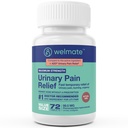 WELMATE - Urinary Pain Relief (72 tabletter) - Phenazopyridine Hydrochloride 99.5mg - Urinary Pain, Urgency, & Discomfort - Maximal Styrka - Over-The-Counter Medication
