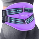 REVIX Reusable Large Back Ice Packs med komprimering remmar, justerbar nedre baksidan Ice Wrap för Lumbar, Sciatic Nerve, Soft Plush Lining, Cold Compress Therapy