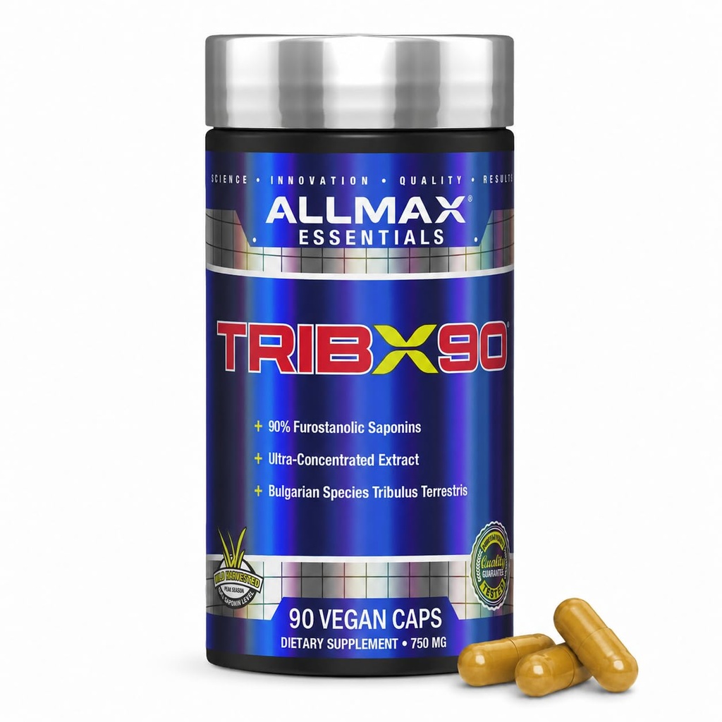 ALLMAX TribX90 Testosterone Booster Capsules, 90 Count