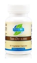 Priority One Vitamins Sun D3 3000 vegetariska kapslar - Den mest biotillgängliga formen av vitamin D (kolekalciferol).
