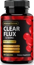 Clear Flux Pills, officiella ClearFlux Capsules, All-Natural Support, Premium Support för att upprätthålla stabila nivåer och hälsosam cirkulation, alla naturliga Clear Flux Health Reviews (60 kapslar)