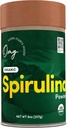 OMG! Superfoods Organic Spirulina Powder - 100% ren, USDA Certified Organic - Bra källa till järn, vitamin A & Vitamin B12. - 8 Ounces (1 Paket)