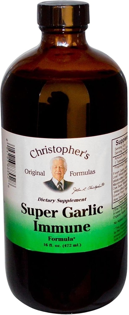 Christophers ursprungliga formler Super Garlic Immune Syrup 16 fl oz