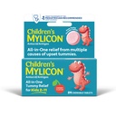 MYLICON Barn Tummy Relief för barn, 24 Cherry smaksatta tabletter