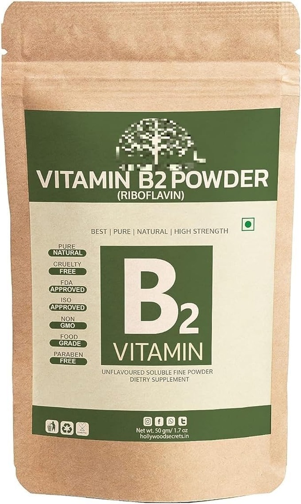 Generisk Pub Vitamin B2 Riboflavin Powder 50gm