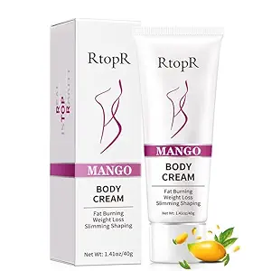 Barriär Mango Anti Cellulite viktminskning Slimming Cream Stomach Fat Burner Natural Ingredients Legs, Arms, Thigh and Waist Fat, Anti Cellulite, Quick Slimming Women [packof 2] 40 Gm