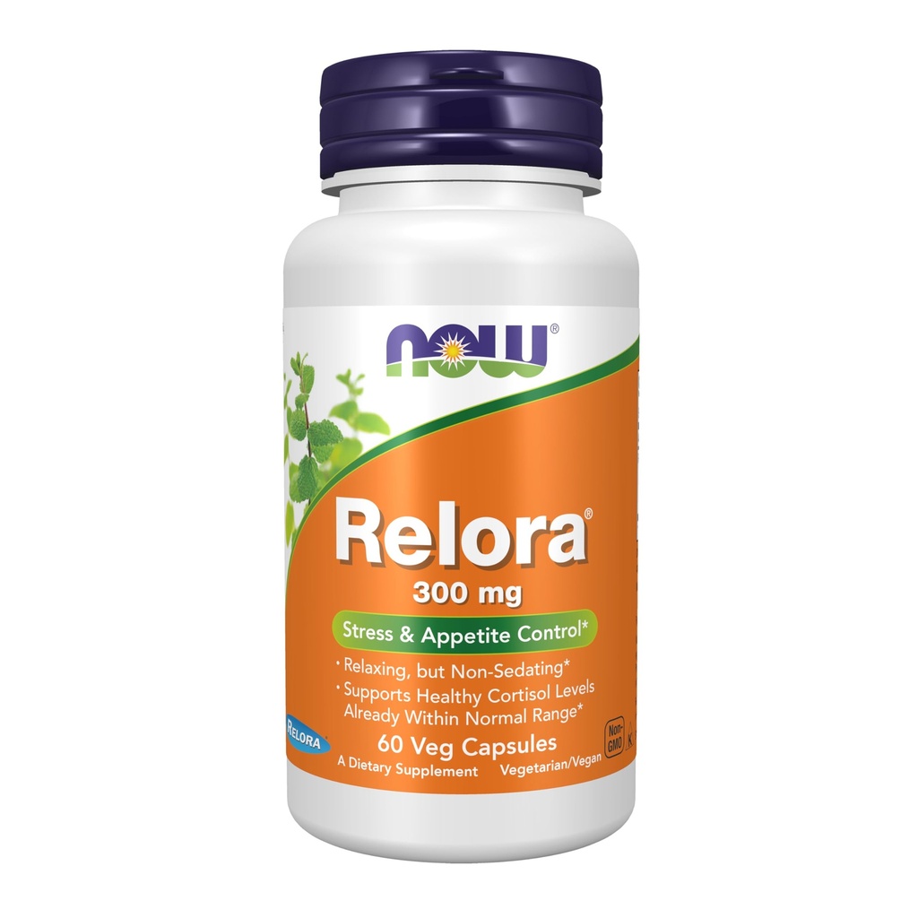 NOW Foods Supplements, Relora 300 mg (en blandning av växtextrakt från Magnolia officinalis och Phellodendron amurense), 60 Veg Capsules