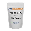 Alpha-GPC Powder 500 Grams, Non-GMO Alpha GPC Supplement Choline Powder, Vegan, Third Party Tested, Pre-Workout, Memory and Focus, med Scoop