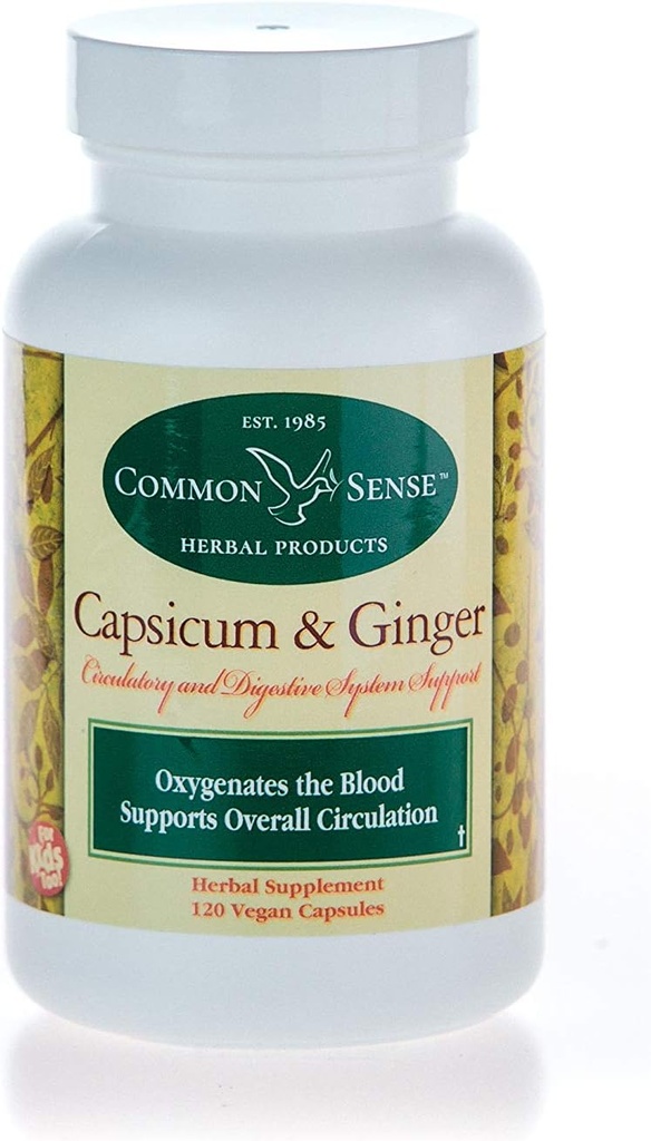 Capsicum/Ginger (120): Stöd för cirkulations- och matsmältningssystemet