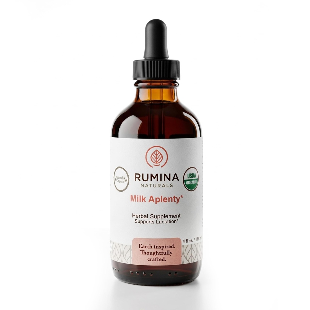 Mjölk Aplenty Lakteringstillägg: Öka din mjölkförsörjning naturligt! Certifierad organisk amning tillskott för att öka bröstmjölkförsörjningen. Fenugreek gratis bröstmjölktillskott, Vegan (4 Oz)