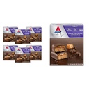 Atkins Pecan Caramel Clusters, 60 Count & Chocolate Caramel Mousse Bars, 5 Count - Low Sugar Dessert Favoriter