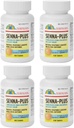 GeriCare Senna Plus Natural Vegetable Laxative med Stool Softener, Docusate Sodium 50mg, Sennosides 8.6mg 100 Count (Pack of 4)