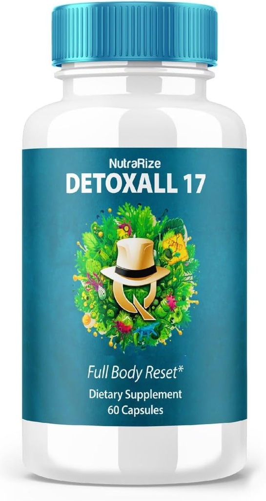 DetoxAll 17 - DetoxAll 17 Full Body Reset, DetoxAll17 Dietary Supplement for Overall Health and Wellness, Maximum Strength All-Natural Pills to Boost Energy, Detox All 17 Reviews (60 Capsules)