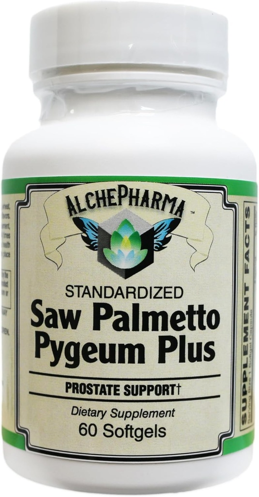 Saw Palmetto & PYGEUM Plus-Prostate Support [European Standardized] Professional Formel - 60 Softgels