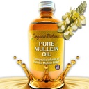 Mullein Oil - Organic Ear Oil Drops för Earaches, Tinnitus & Kids - Herbal Extract för lugnande lättnad (4 oz)