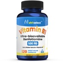 120 kapslar som innehåller 500 mg vitamin B1, icke-GMO, Vegan, Gluten Free, Benfotiamine