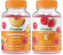 Livlig Magnesium 85mg + Vitamin E, Gummies Bundle - Stor smak, Vitamin Supplement, Gluten Free, GMO Free, Chewable Gummy