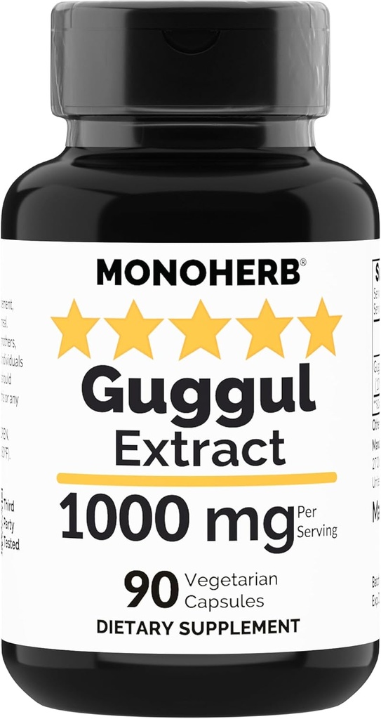 MONOHERB Guggul Extract 1000 mg - 90 vegetariska kapslar