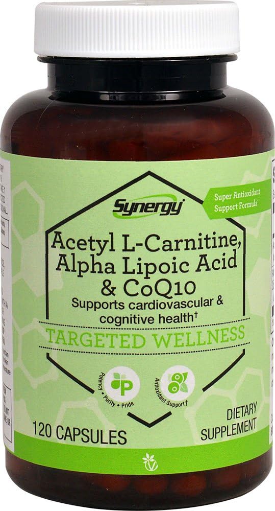 Vitacost Synergy Acetyl L-Carnitine, Alpha Lipoic Acid & CoQ10 - 120 kapslar