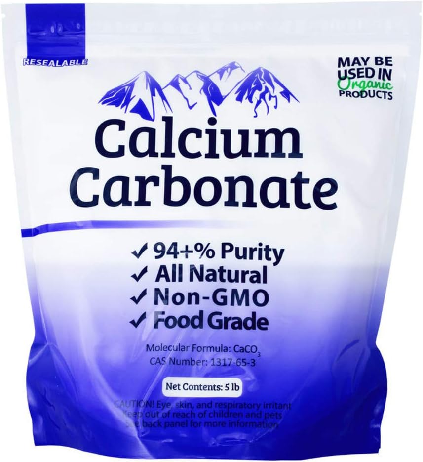 10 lb Food Grade 97 +% Kalciumkarbonat från Ground Limestone