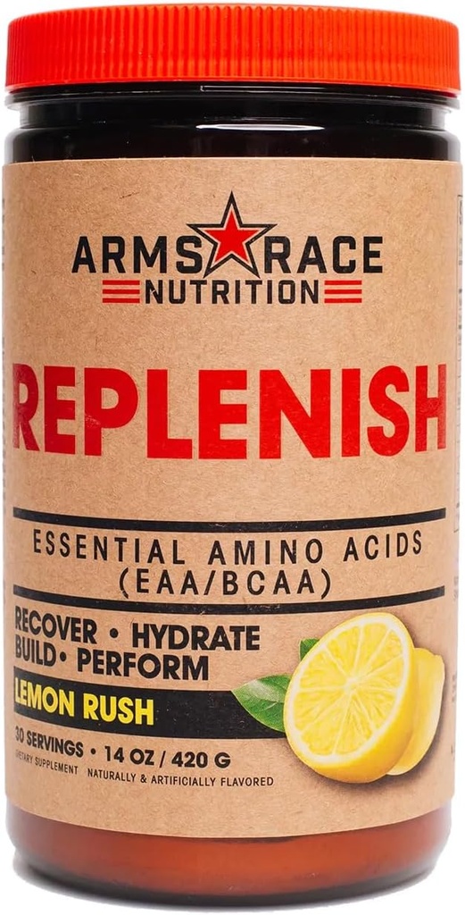 Arms Race Nutrition repeterar viktiga aminosyror (EAA / BCAA) 30 portioner (Lemon Rush)