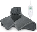 NOWWISH Heating Pad for Neck and Shoulders Pain Relief, 2lb Weighted Electric Neck Heating Pad med 10 Heat Levels och Auto Shut Off, Large Heated Wrap, Birthday Gifts for Women Men, 17 "x23", Grey