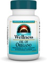 Källa Naturals Wellness Oil of Oregano - Standardiserad till 70% Carvacrol - 30 vegetariska kapslar
