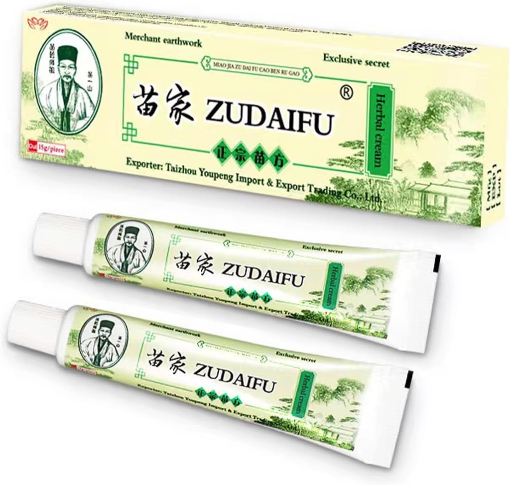 2 Pcs Natural Chinese Herbal Eczema Cream, Eczema Relief Ointment for Full Body Itching, Dryness, Redness, Acne, Pimples, Blisters, Crusting, Flaasking och Sensitive Skin