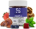 Sensitiva Restful Mushroom Gummies P.M. Formel - Reishi & Turkey Tail Mushroom Supplement Gummies, Mushroom Gummies för sömn, avkoppling och stressavlastning (Mixed Berry P.M. Formel)