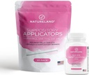 Natureland [40 Greve Boric Acid Suppositories 600mg w / [20 Pack] Vaginal Applikator - Feminin Care