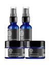 C60 Complete Skin Care Solution - Anti Aging Moisturizer, Mask, Eye Cream och Serum med kol 60 Superantioxidant - Brightening för mörka fläckar, Even Skin Tone, Eye Area, Fine Lines & Wrinkles