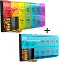 Extra stor Pill Organizer 2 gånger per dag, vecka XL AM PM Pill Case, 7 Day Pill Box två gånger om dagen