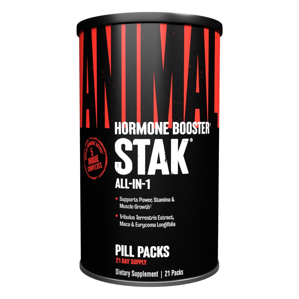 Djurstak - Fullständig naturlig Hormon Booster Supplement med Tribulus - Naturtestosteron Booster för idrottare - Innehåller östrogenblockerare - 1 månadscykel
