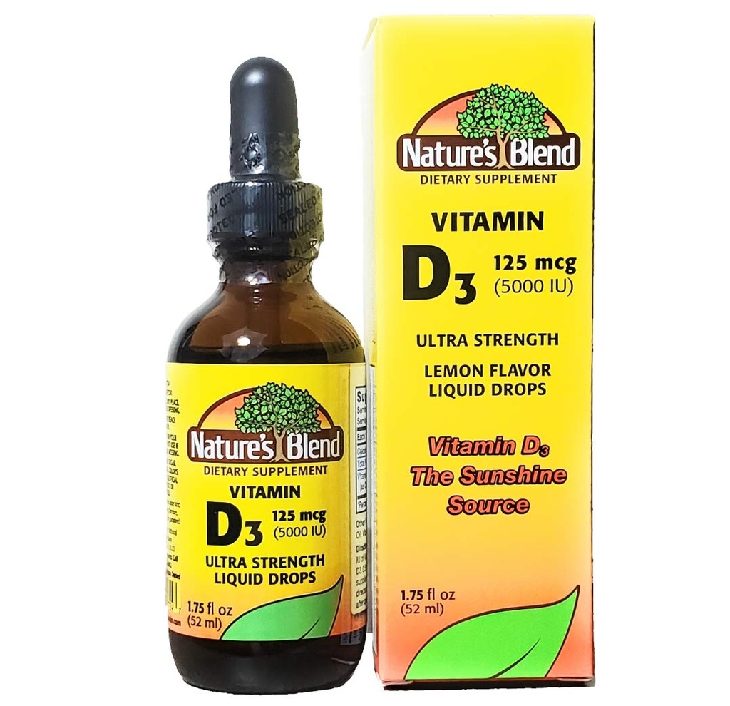 Naturens Blend Vitamin D3 Drops, 5000 IU
