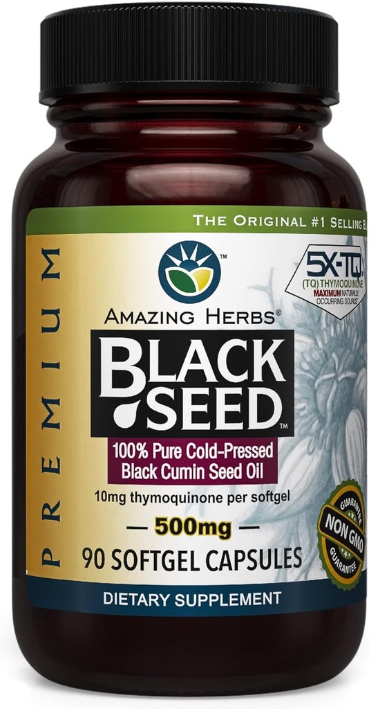 Fantastiska örter Cold-Pressed Black Seed Oil 500mg - 90 Softgels2