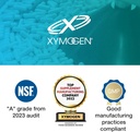 XYMOGEN Shaker Bottle 20 oz Protein och Pre-Workout Mixer Bottle BPA-Free Plastic Shaker för Smooth Shakes Leak-Proof Gym Bottle för Protein Powder