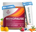 Lubracil Menopause Gummies & Topical Vulva Cream Bundle - Hormonfri stöd för Hot Flashes, Vaginal Dryness, Itching, Mood Swings & Night Sweats med Black Cohosh, Ashwagandha, Omega-7 & Vitamin E