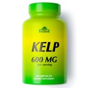 ALFA VITAMINS Kelp Supplement, 600mg Natural Seaweed Kelp (Ascophyllum Nodosum), Rik i jod och Fucoidan, stöder sköldkörtel och metabolisk funktion, dagliga vitaminer för Wellness, icke GMO, 90 tabletter