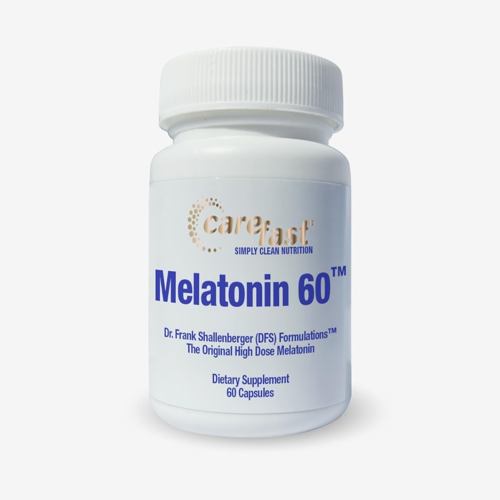 Rena Melatonin 60mg | 60 högdos lätt att svälja kapslar | Naturlig sömnhjälp | Non-Habit Forming | Holistisk Wellness