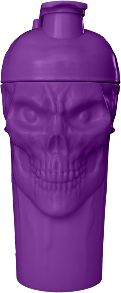 JNX SPORTS Förbannelsen! Skull Shaker Bottle, 24-unce, Grape Limited Edition, Supplement Mixer med Classic Loop Top