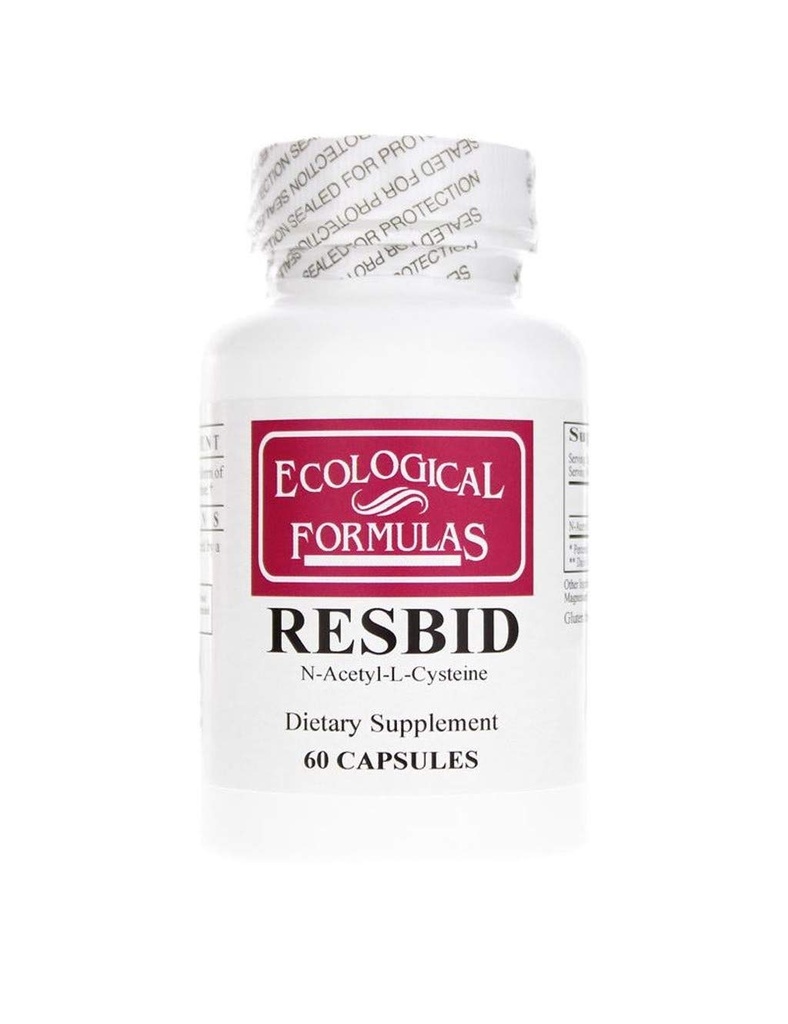 Ekologiska formler Resbid 500 Mg, White, 60 Count
