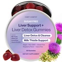 Liver Support Plus med mjölk Thistle, Alfalfa Leaf, Vitamins D3 och B12 Advanced Formel